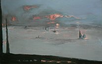 Voir Rivage au coucher - 50M - huile sur toile